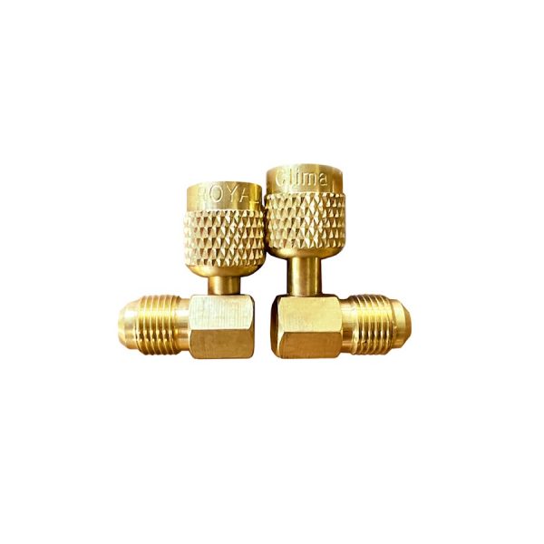 Переходник угловой 90°; 5/16"Mх1/4"F, с R410А на R22, упак. 2 шт. LT-AD78